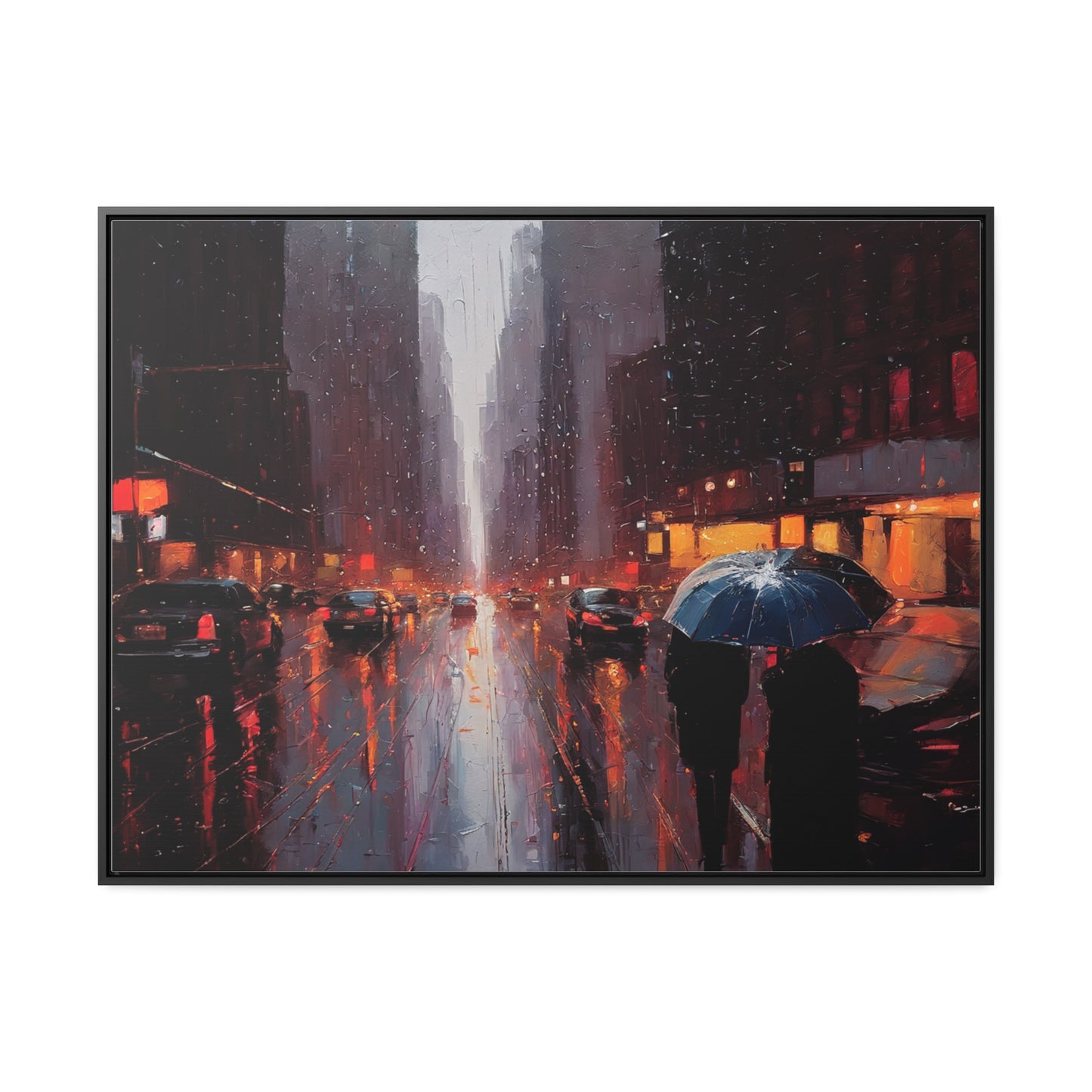 City Streets, Wall Art, Gallery Canvas Wraps, Horizontal Frame