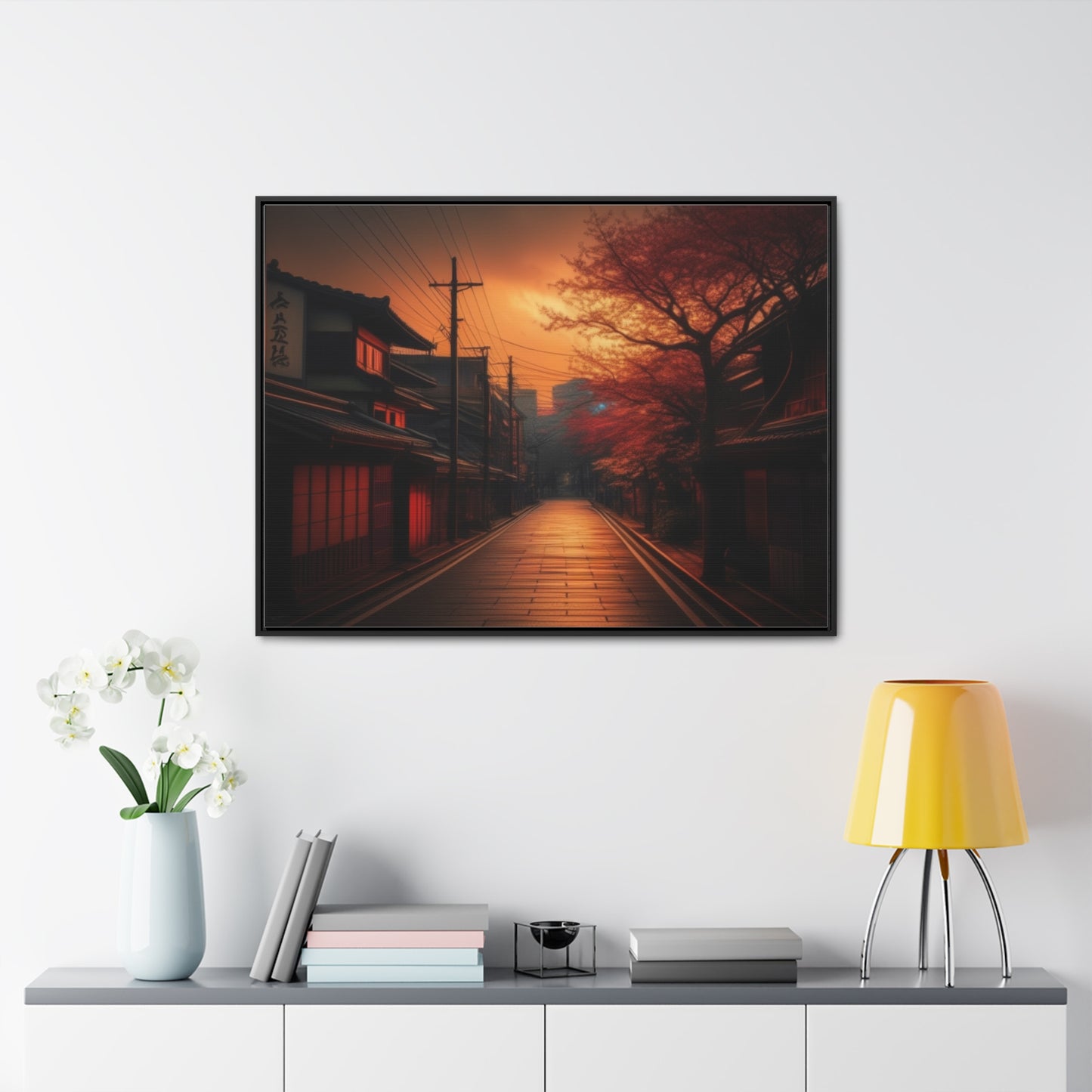 Japanese Village, Wall Art, Gallery Canvas Wraps, Horizontal Frame