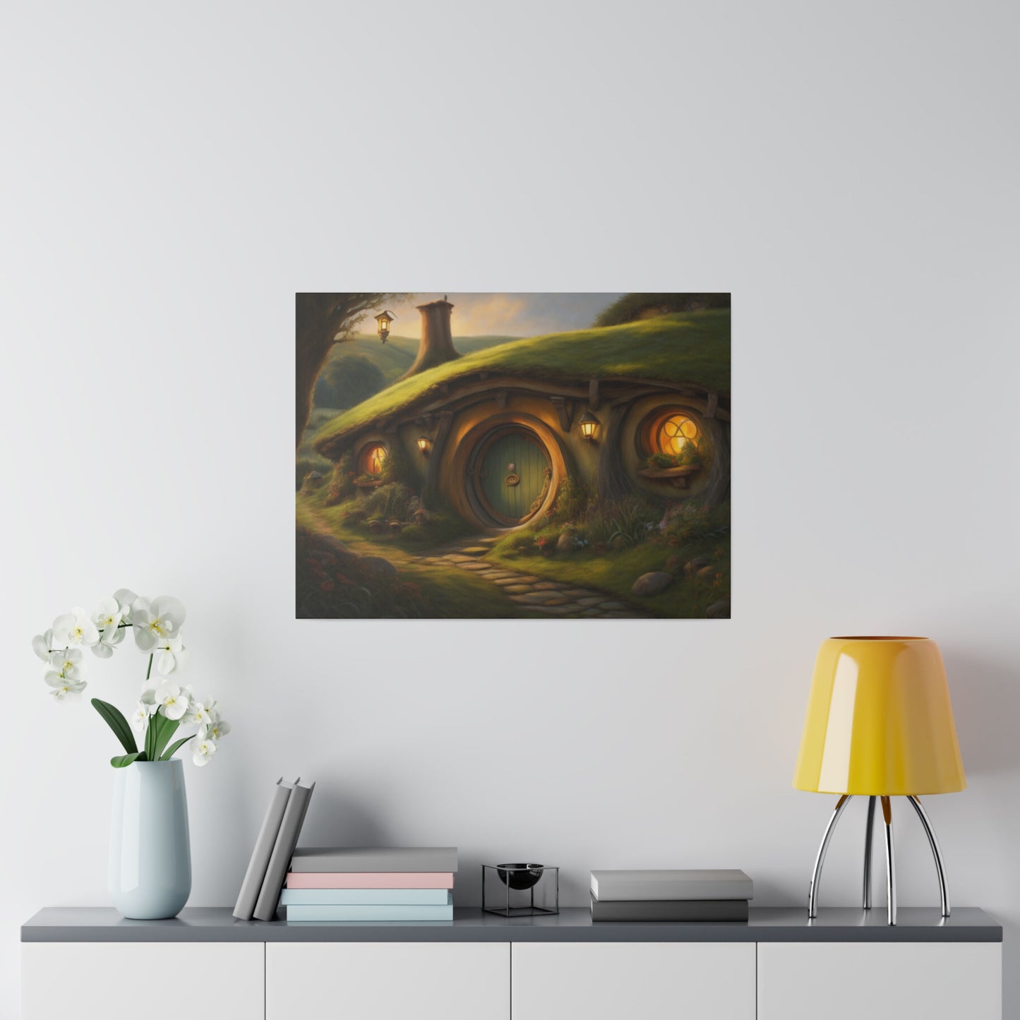 Hobbiton, Wall Art, Matte Canvas, Stretched, 0.75"