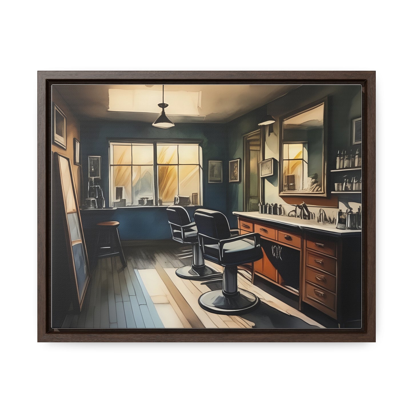 Barbershop, Wall Art, Gallery Canvas Wraps, Horizontal Frame