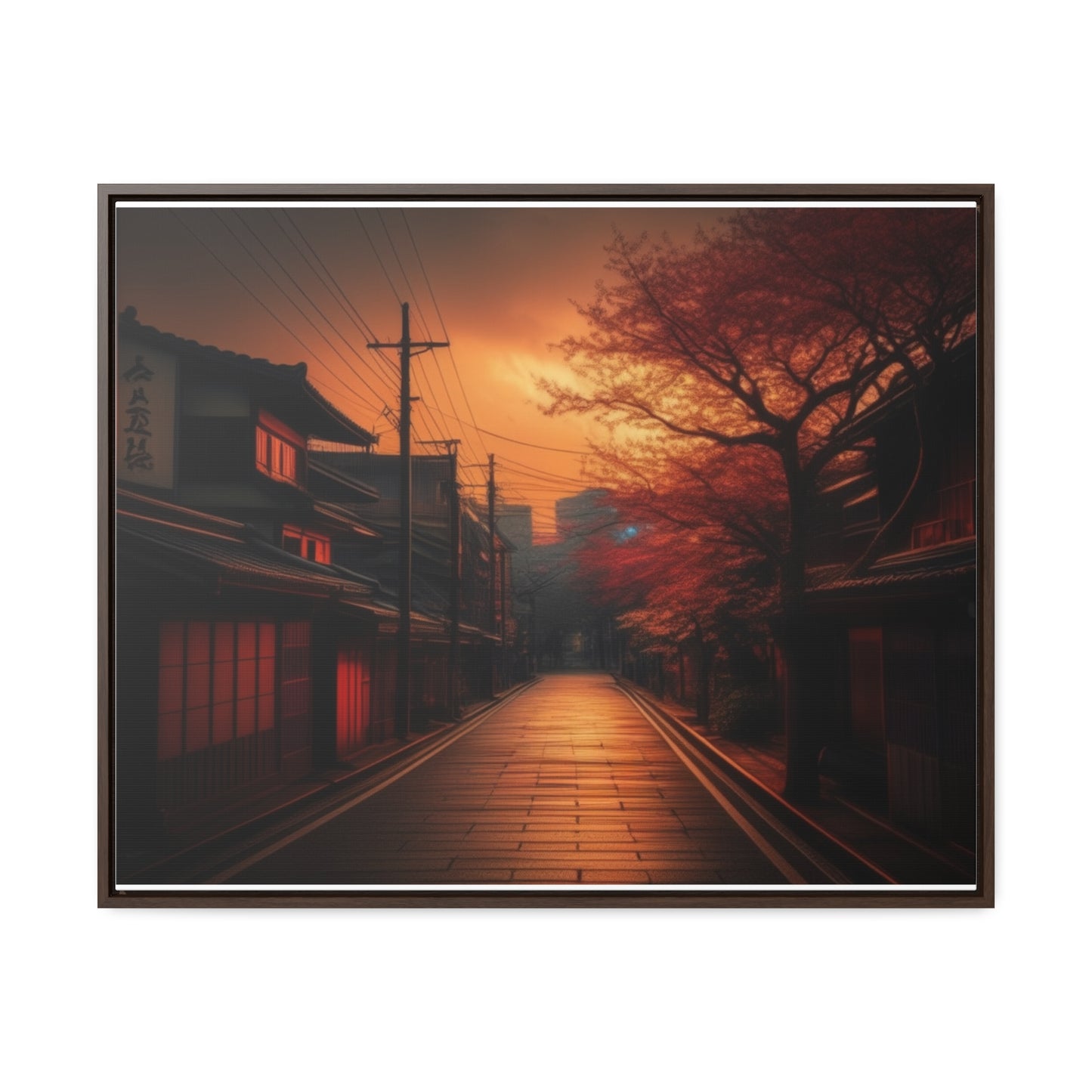 Japanese Village, Wall Art, Gallery Canvas Wraps, Horizontal Frame