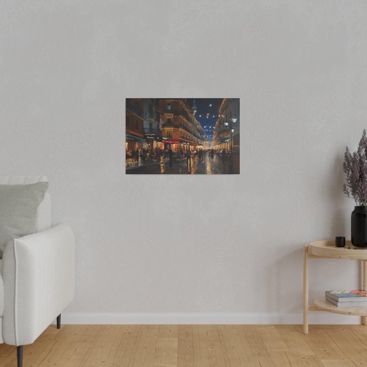 Calm night, Wall Art, Matte Canvas, Stretched, 0.75"