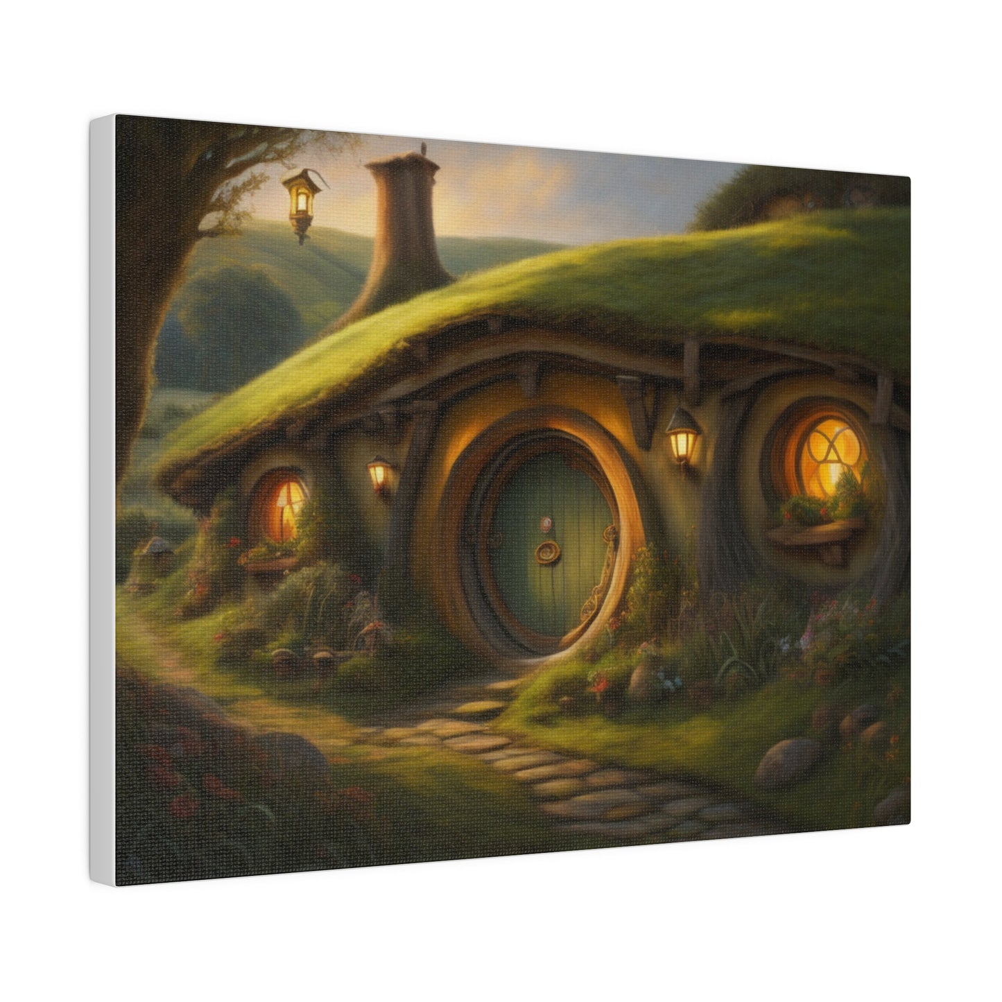 Hobbiton, Wall Art, Matte Canvas, Stretched, 0.75"