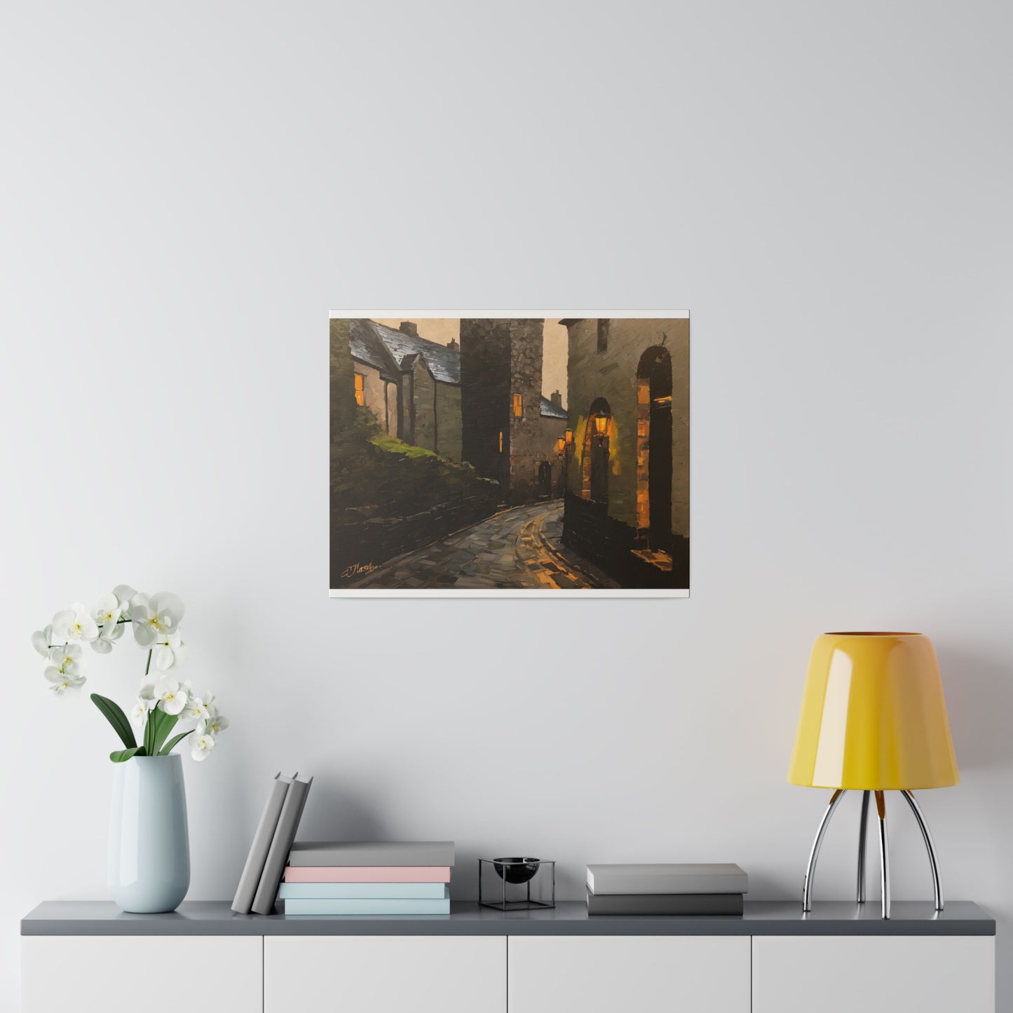 Walk the streets, Wall Art, Matte Canvas, Stretched, 0.75"