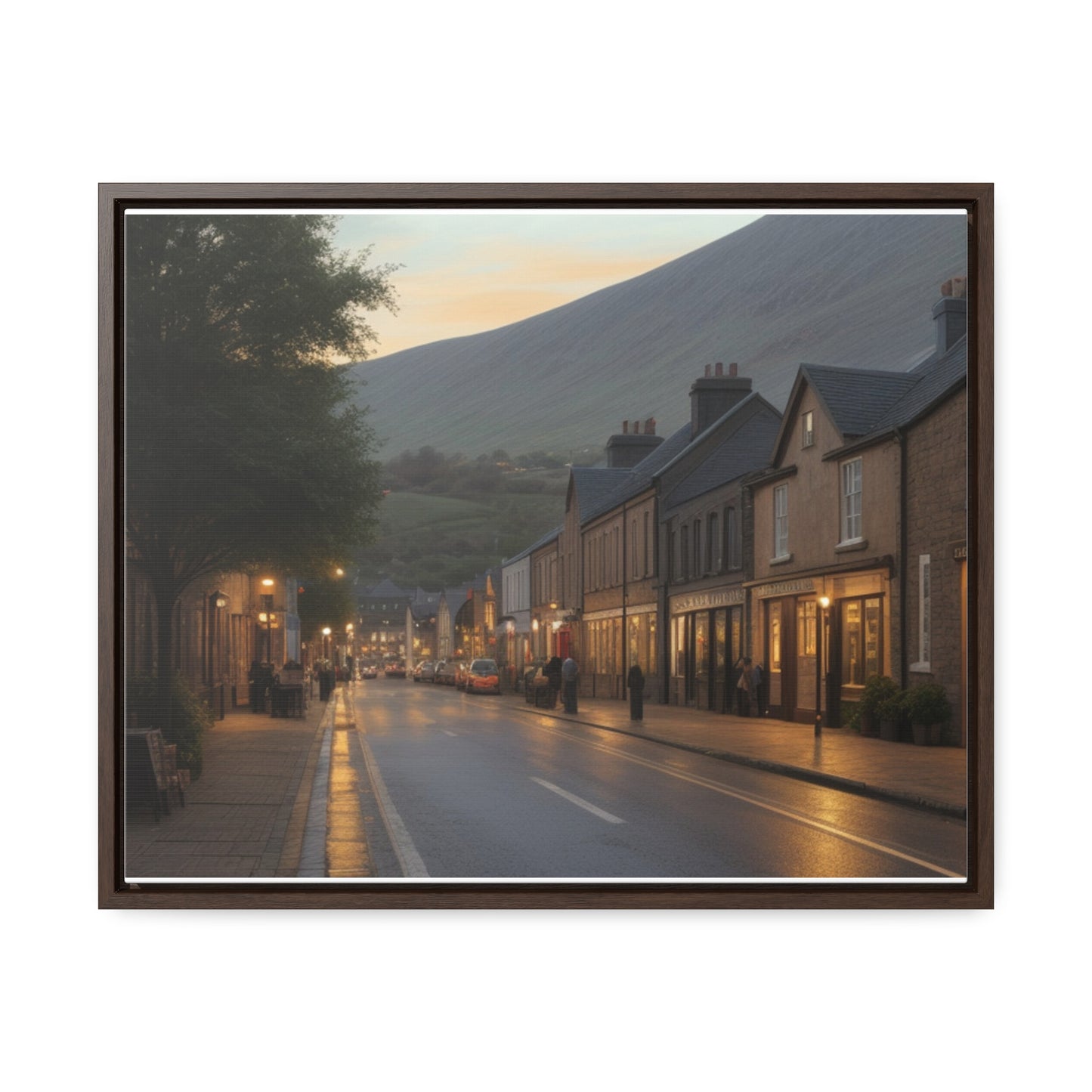 Town, Wall Art, Gallery Canvas Wraps, Horizontal Frame