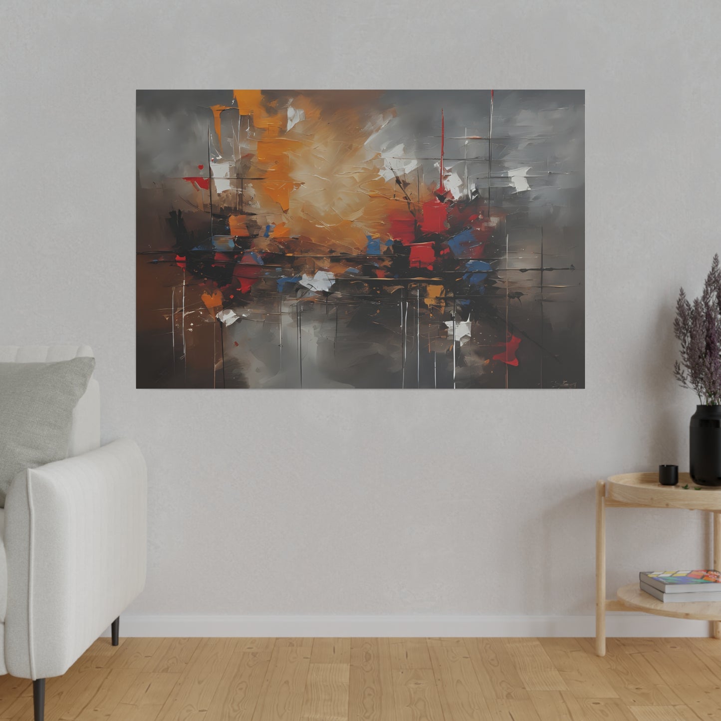 Abstract, Wall Art, Matte Canvas, Stretched, 0.75"