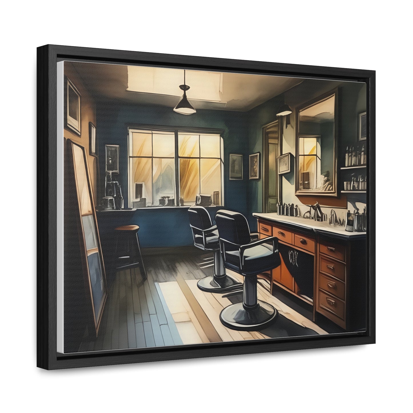 Barbershop, Wall Art, Gallery Canvas Wraps, Horizontal Frame