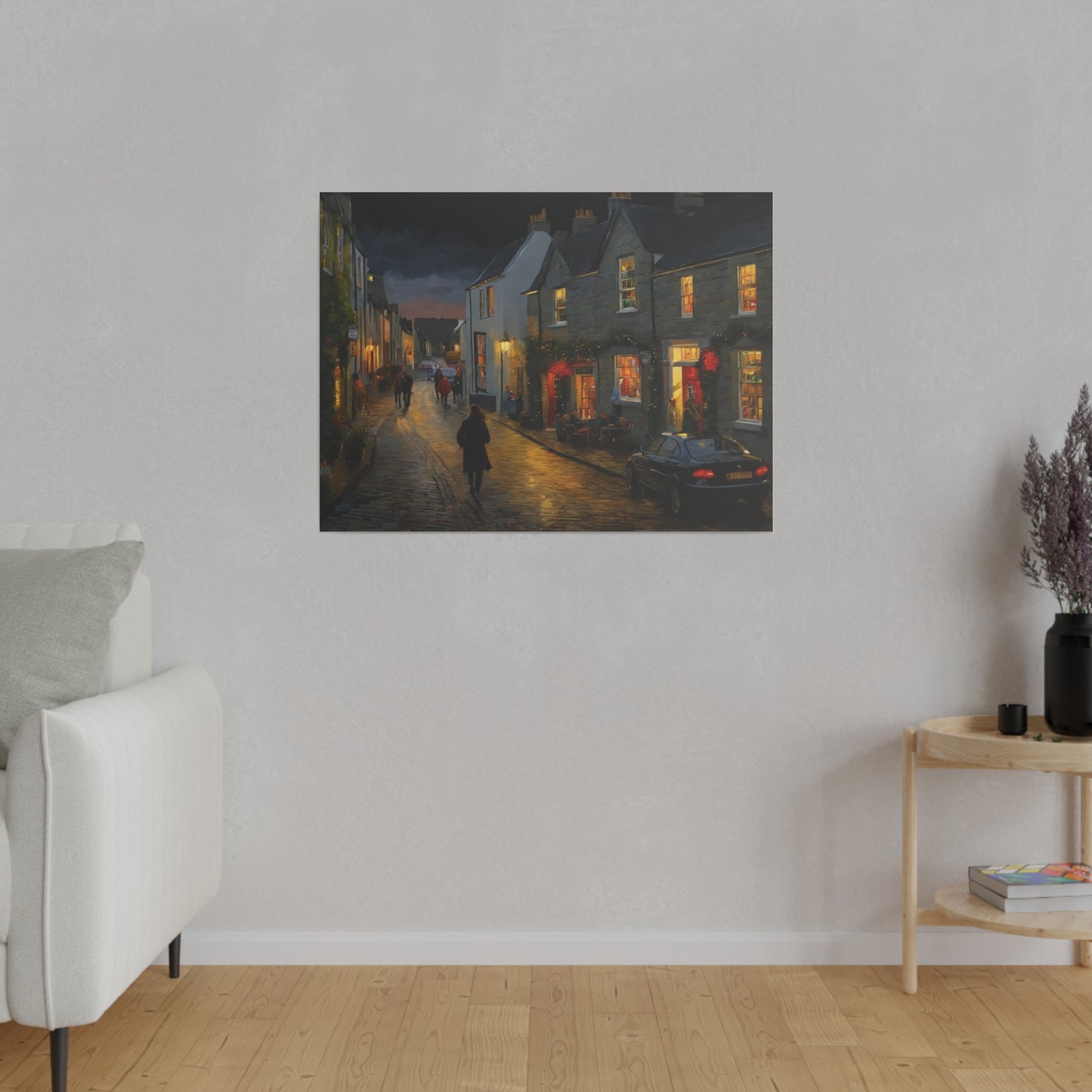 Calm Town, Wall Art, Matte Canvas, Stretched, 0.75"