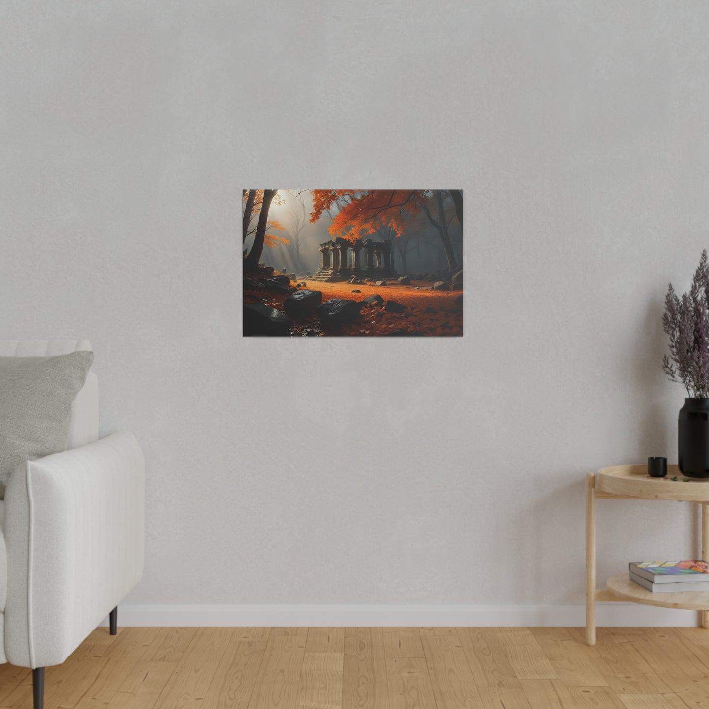 Ruins in the Woods, Wall Art, Matte Canvas, Stretched, 0.75"