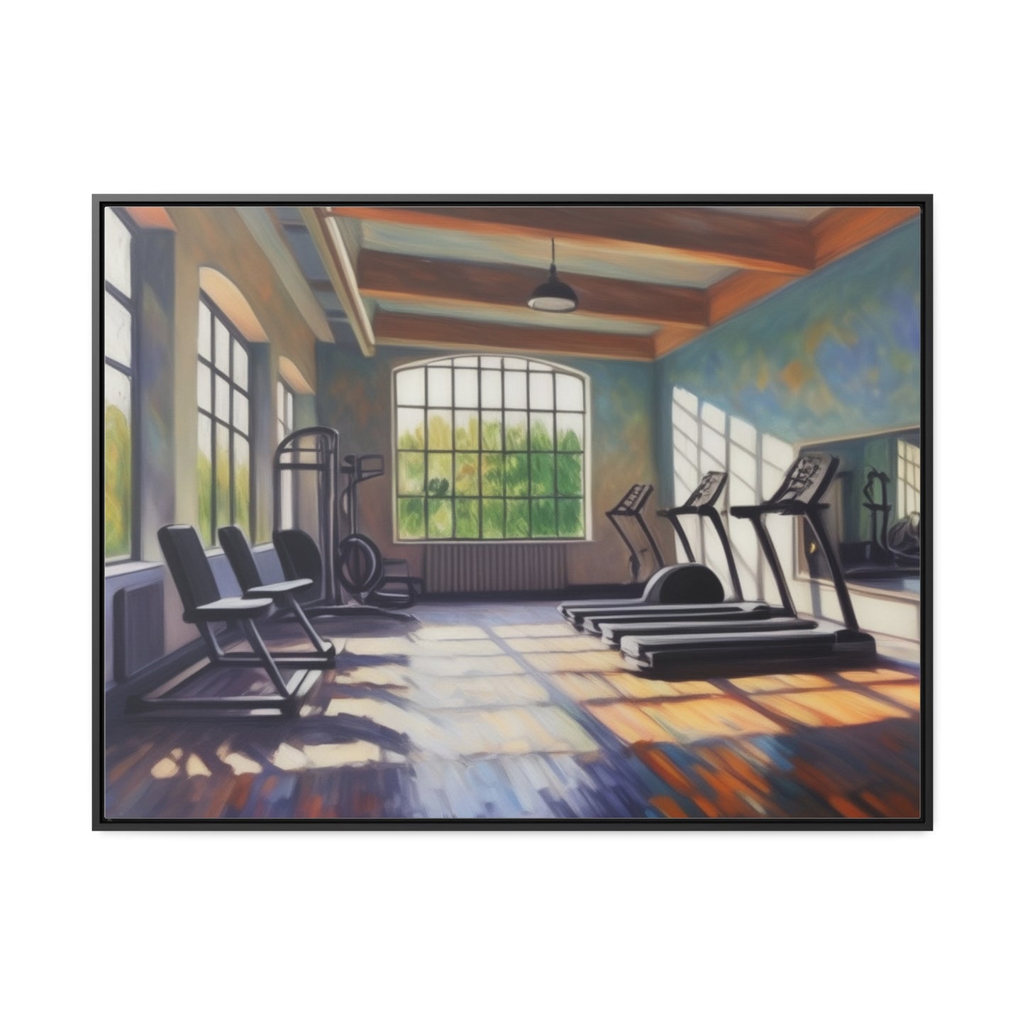 Gym, Work Out, Wall Art, Gallery Canvas Wraps, Horizontal Frame