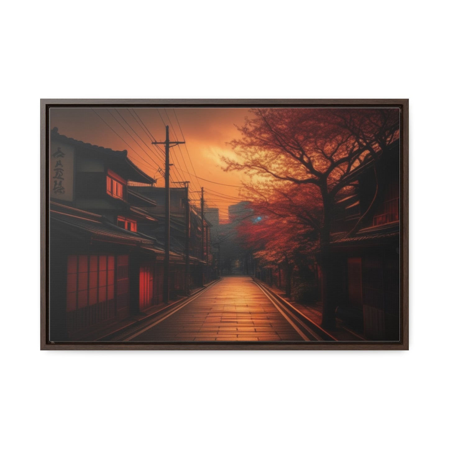 Japanese Village, Wall Art, Gallery Canvas Wraps, Horizontal Frame