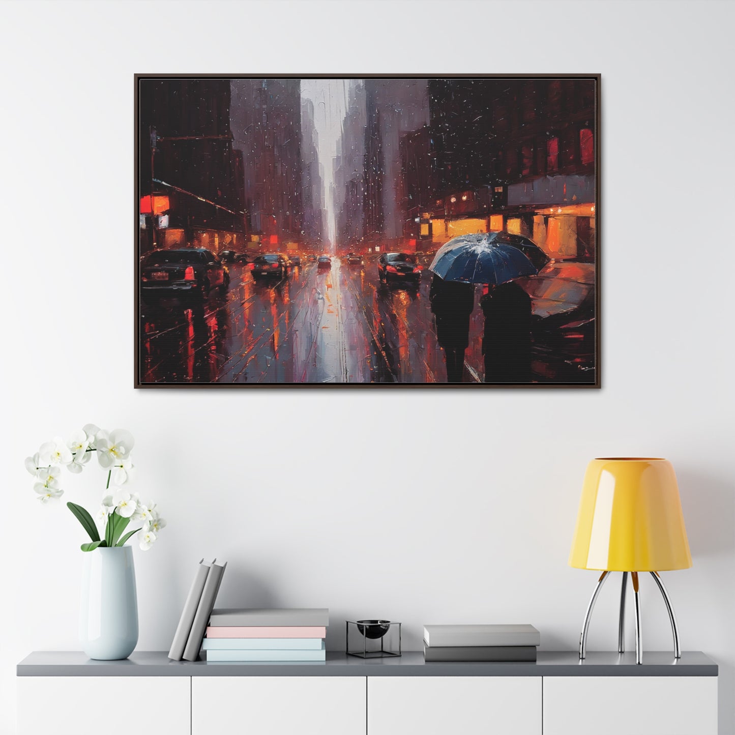 City Streets, Wall Art, Gallery Canvas Wraps, Horizontal Frame