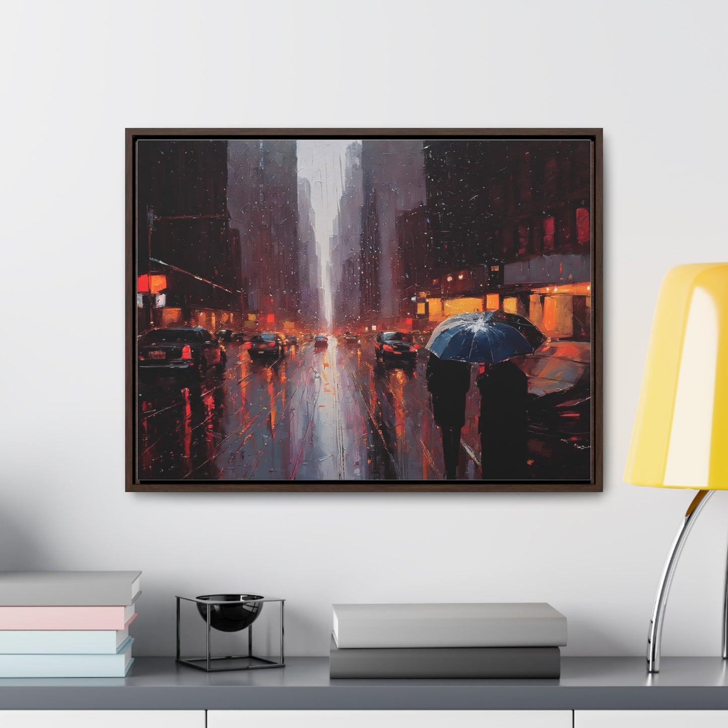 City Streets, Wall Art, Gallery Canvas Wraps, Horizontal Frame