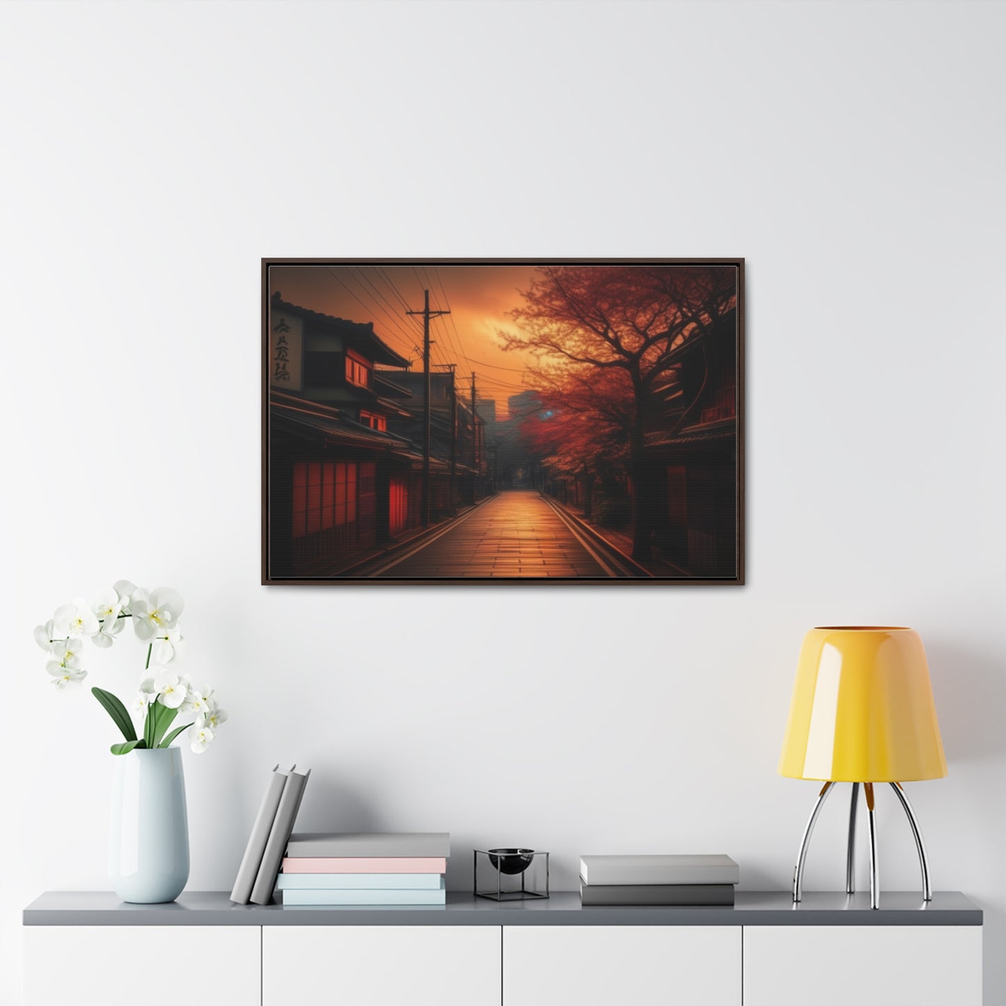 Japanese Village, Wall Art, Gallery Canvas Wraps, Horizontal Frame