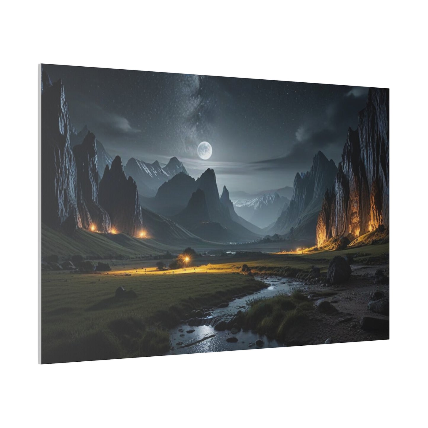 The Place Between the Cliffs, Wall Art, Matte Canvas, Stretched, 0.75"