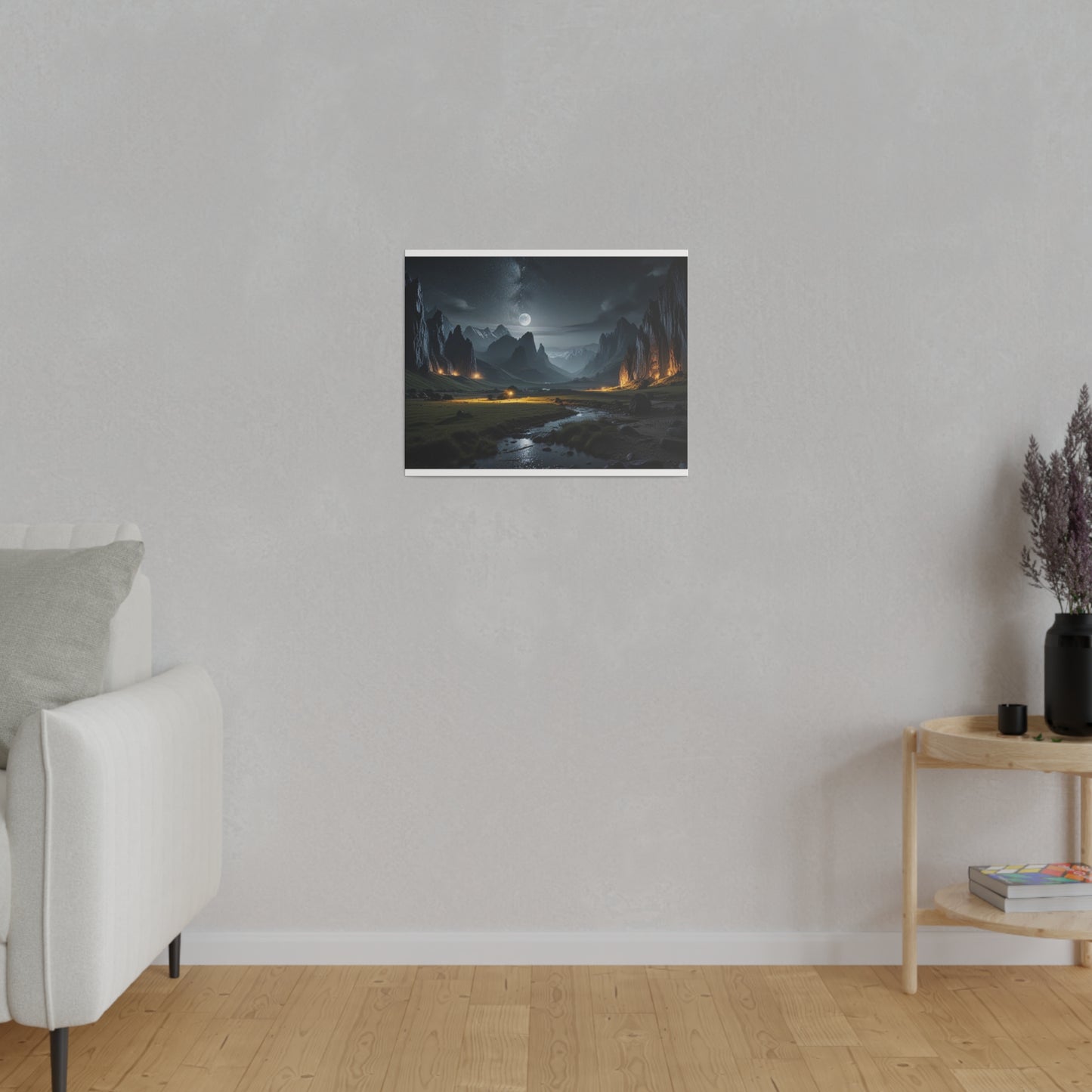 The Place Between the Cliffs, Wall Art, Matte Canvas, Stretched, 0.75"