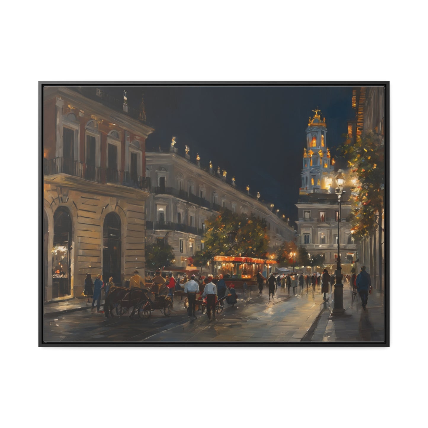 Night Walk, Wall Art, Gallery Canvas Wraps, Horizontal Frame