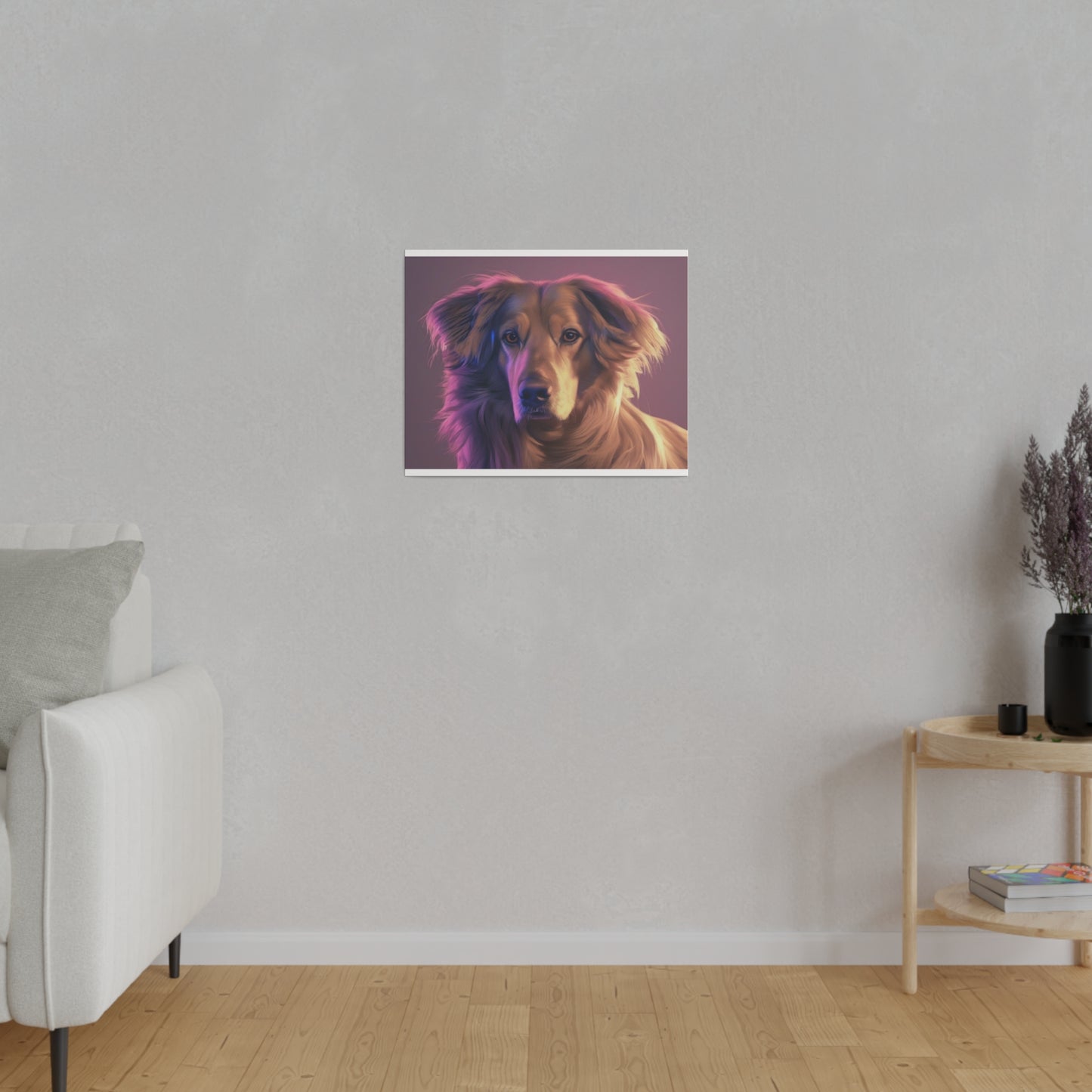 Dog, Wall Art, Matte Canvas, Stretched, 0.75"