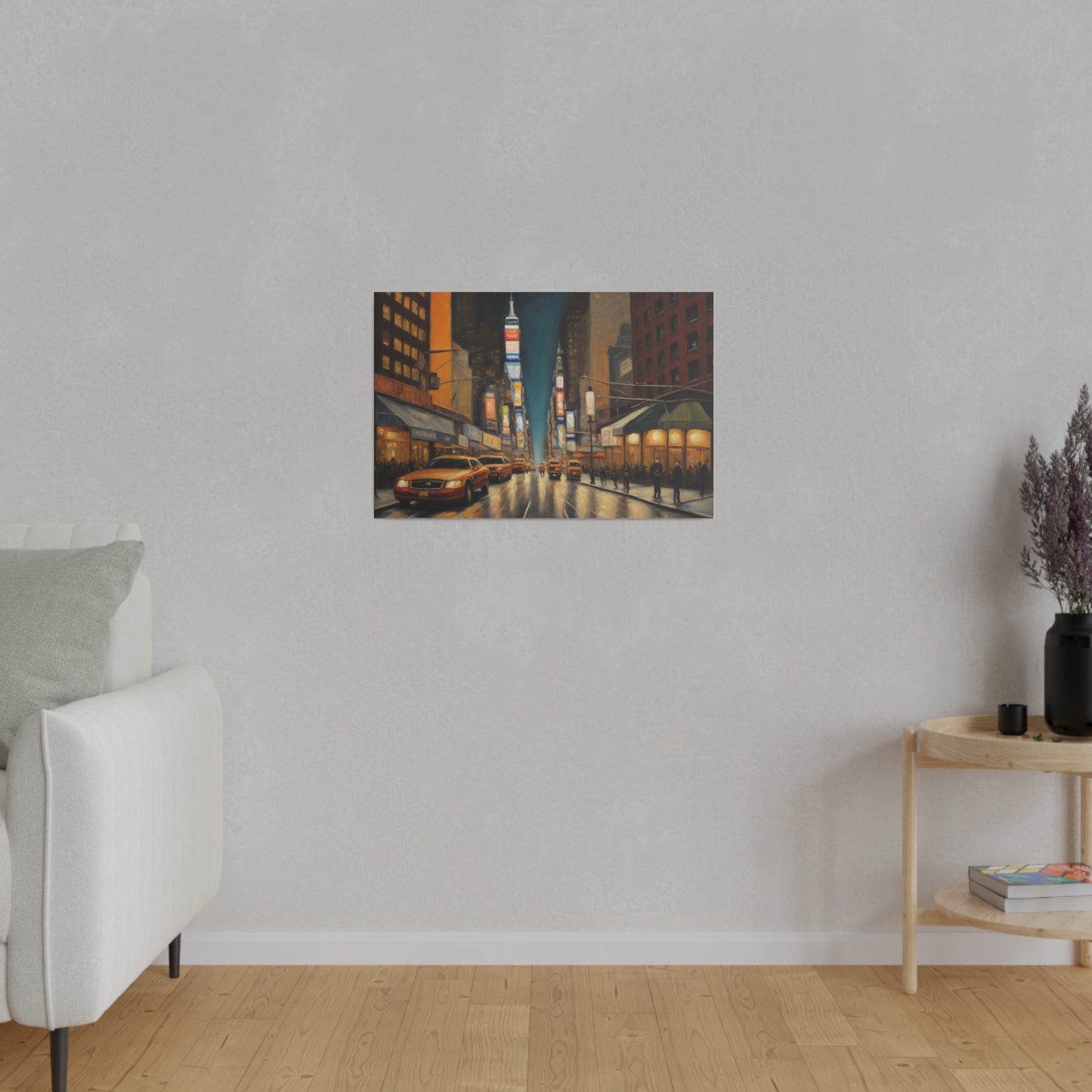 The City, Wall Art, Matte Canvas, Stretched, 0.75"