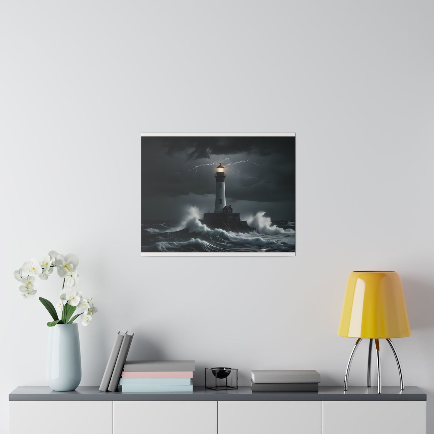 The light house, Wall Art, Matte Canvas, Stretched, 0.75"