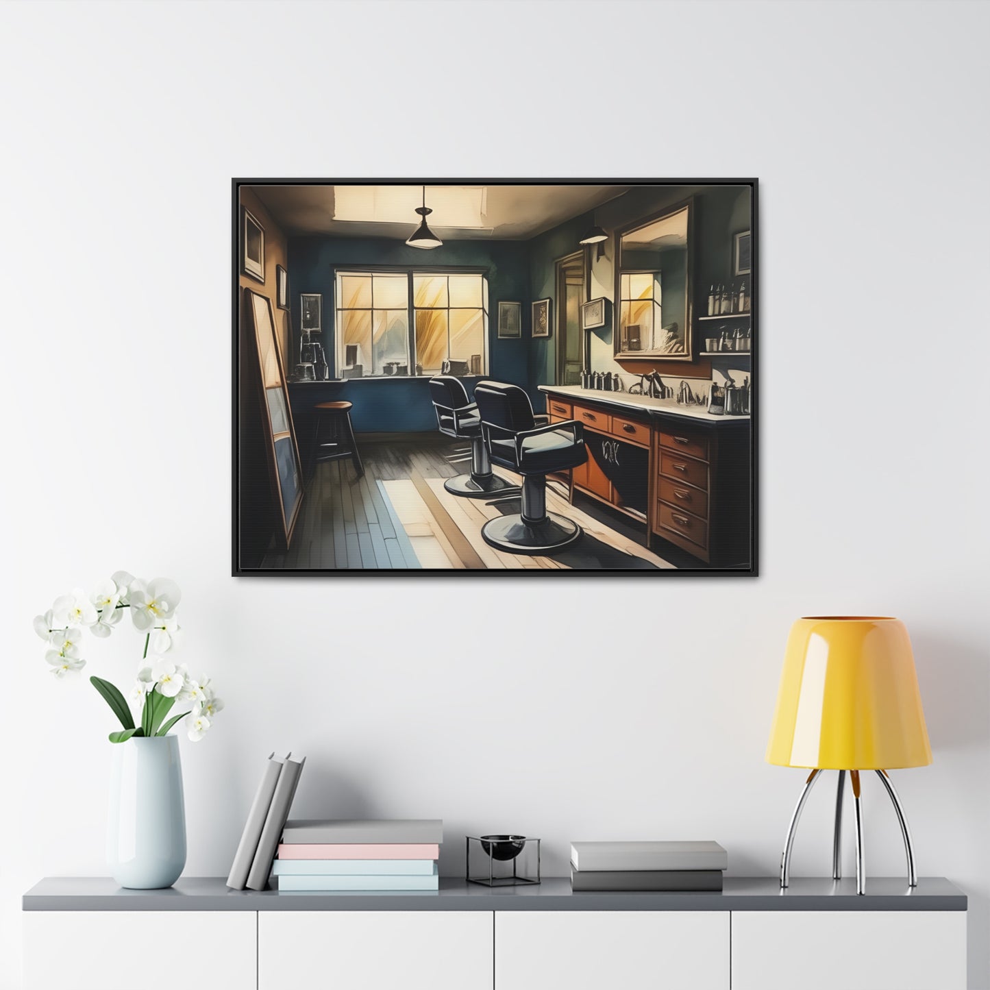 Barbershop, Wall Art, Gallery Canvas Wraps, Horizontal Frame