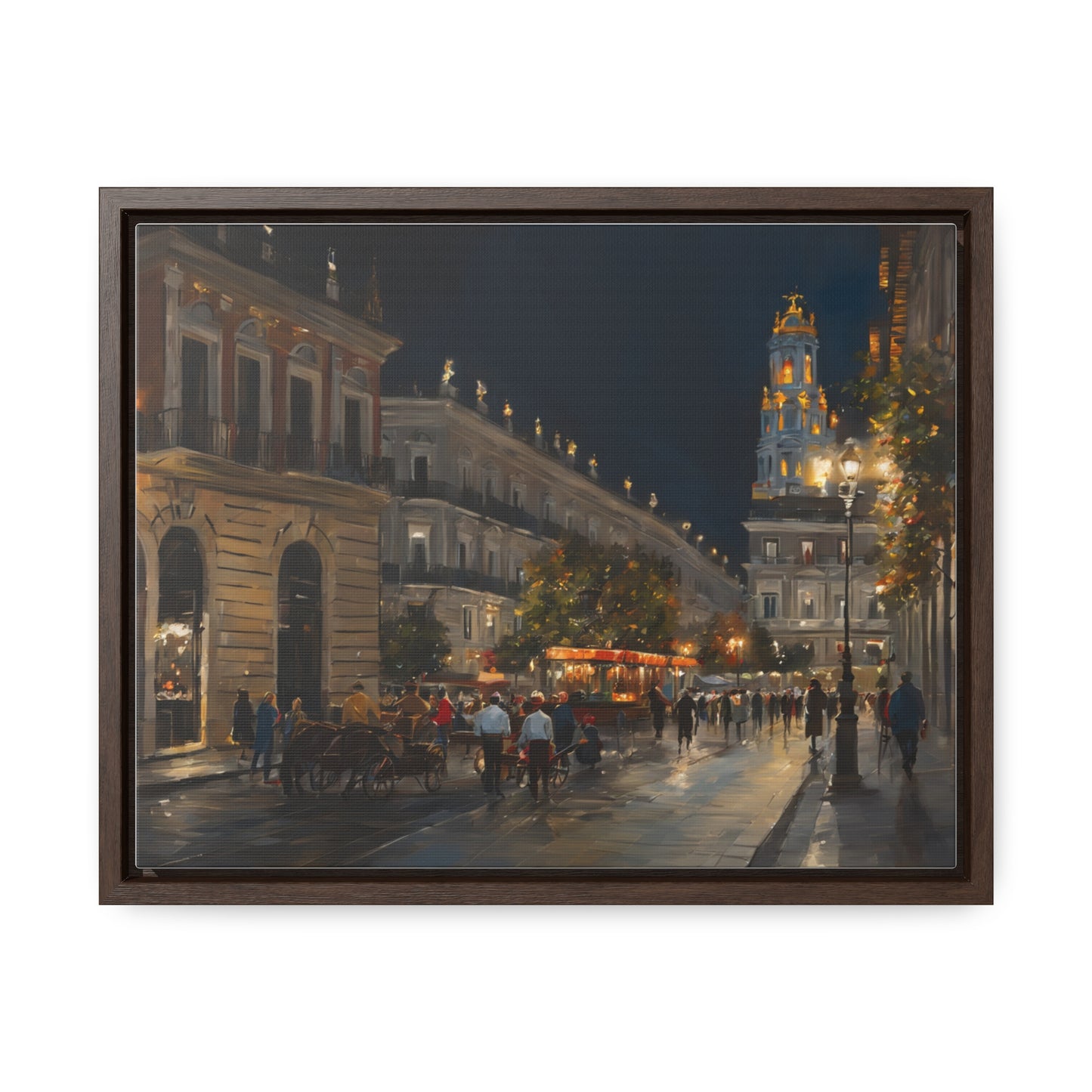 Night Walk, Wall Art, Gallery Canvas Wraps, Horizontal Frame