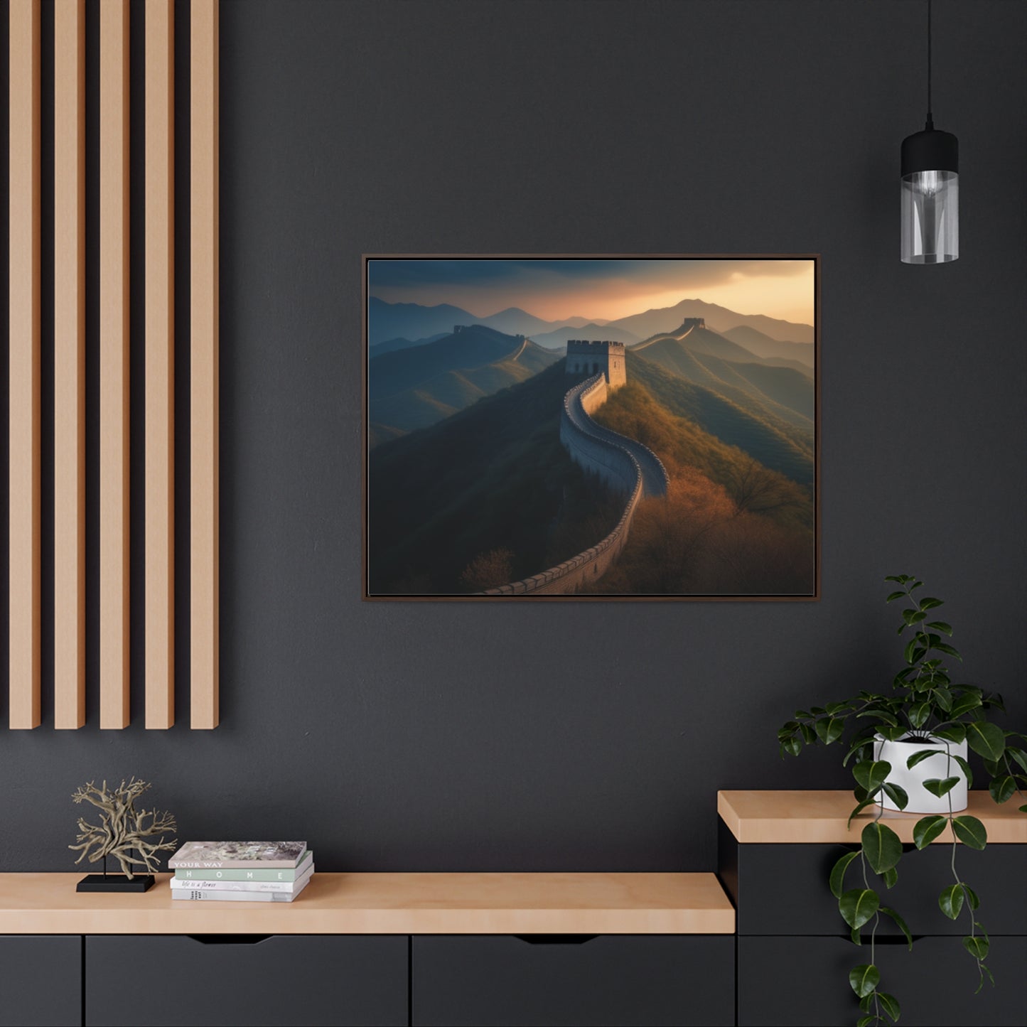 Great Wall, Wall Art,Gallery Canvas Wraps, Horizontal Frame