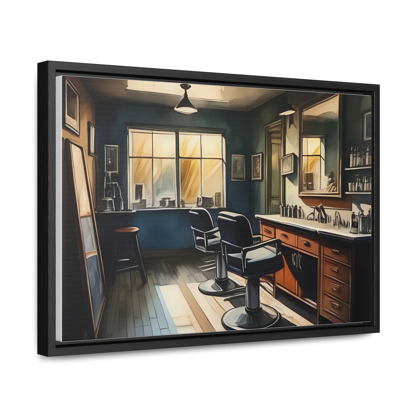 Barbershop, Wall Art, Gallery Canvas Wraps, Horizontal Frame