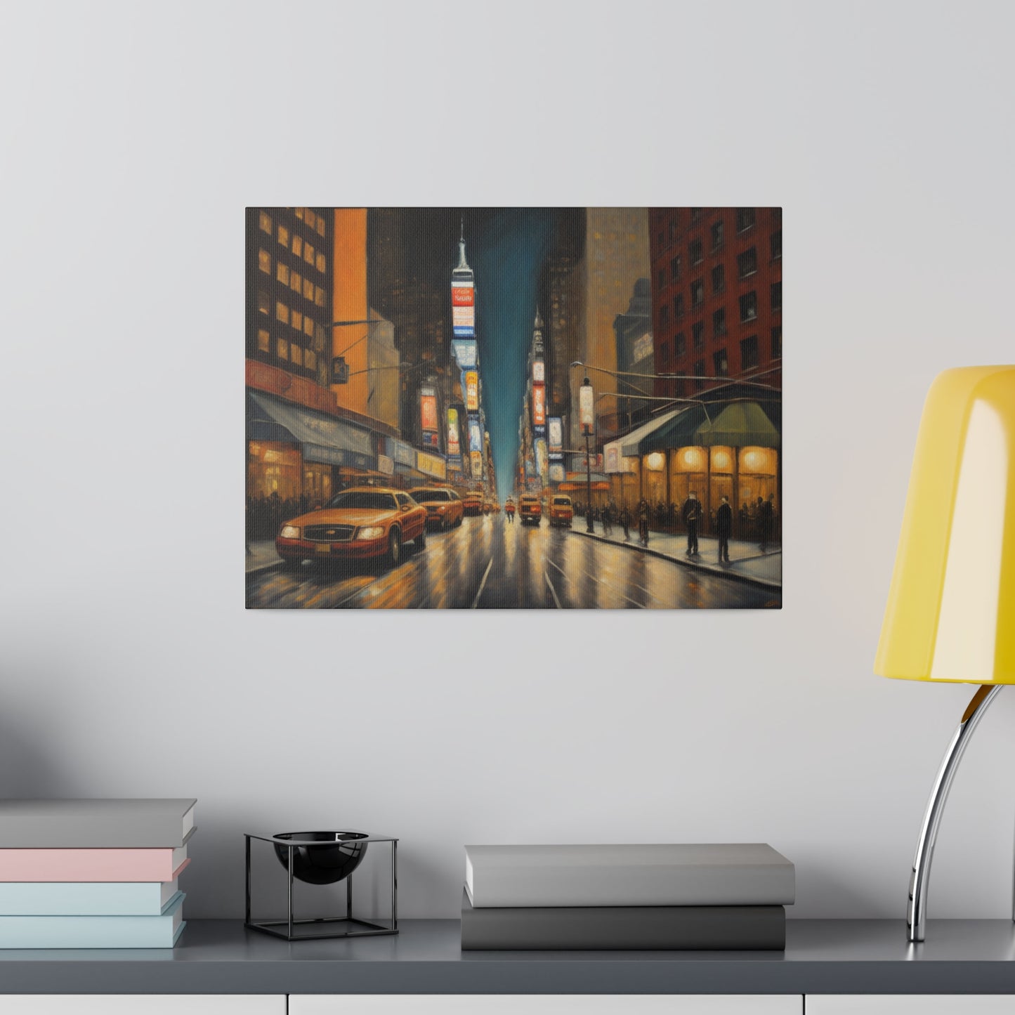 The City, Wall Art, Matte Canvas, Stretched, 0.75"