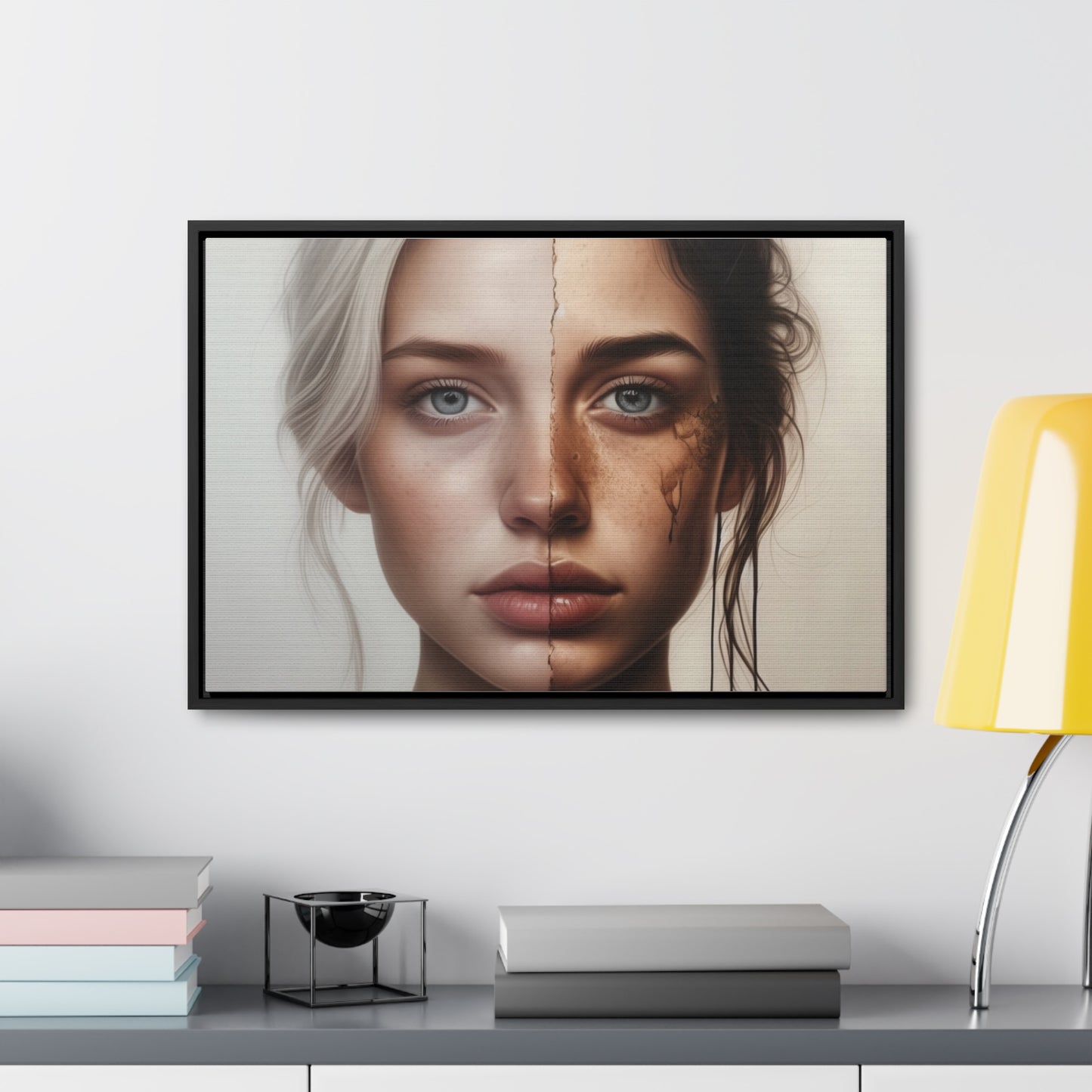 Woman, Face, Wall Art, Gallery Canvas Wraps, Horizontal Frame