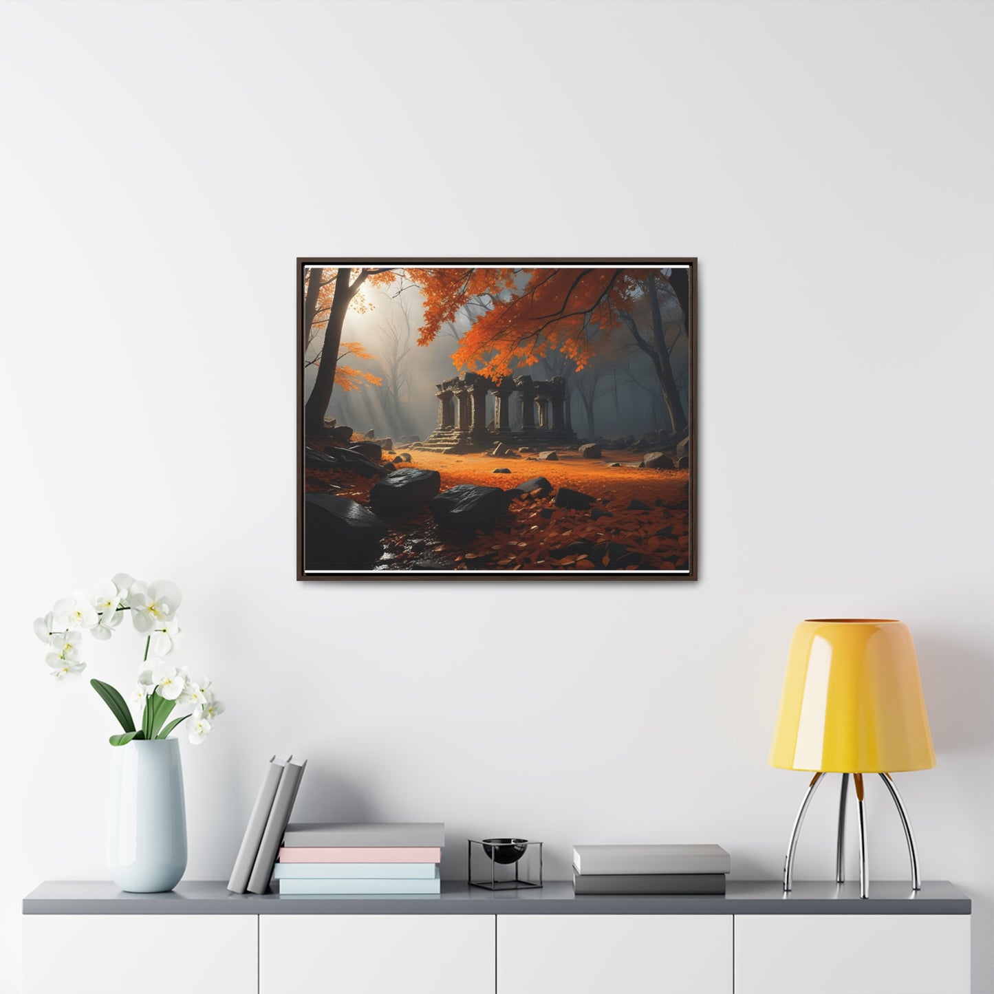 Ruins in the Wood, Wall Art, Gallery Canvas Wraps, Horizontal Frame