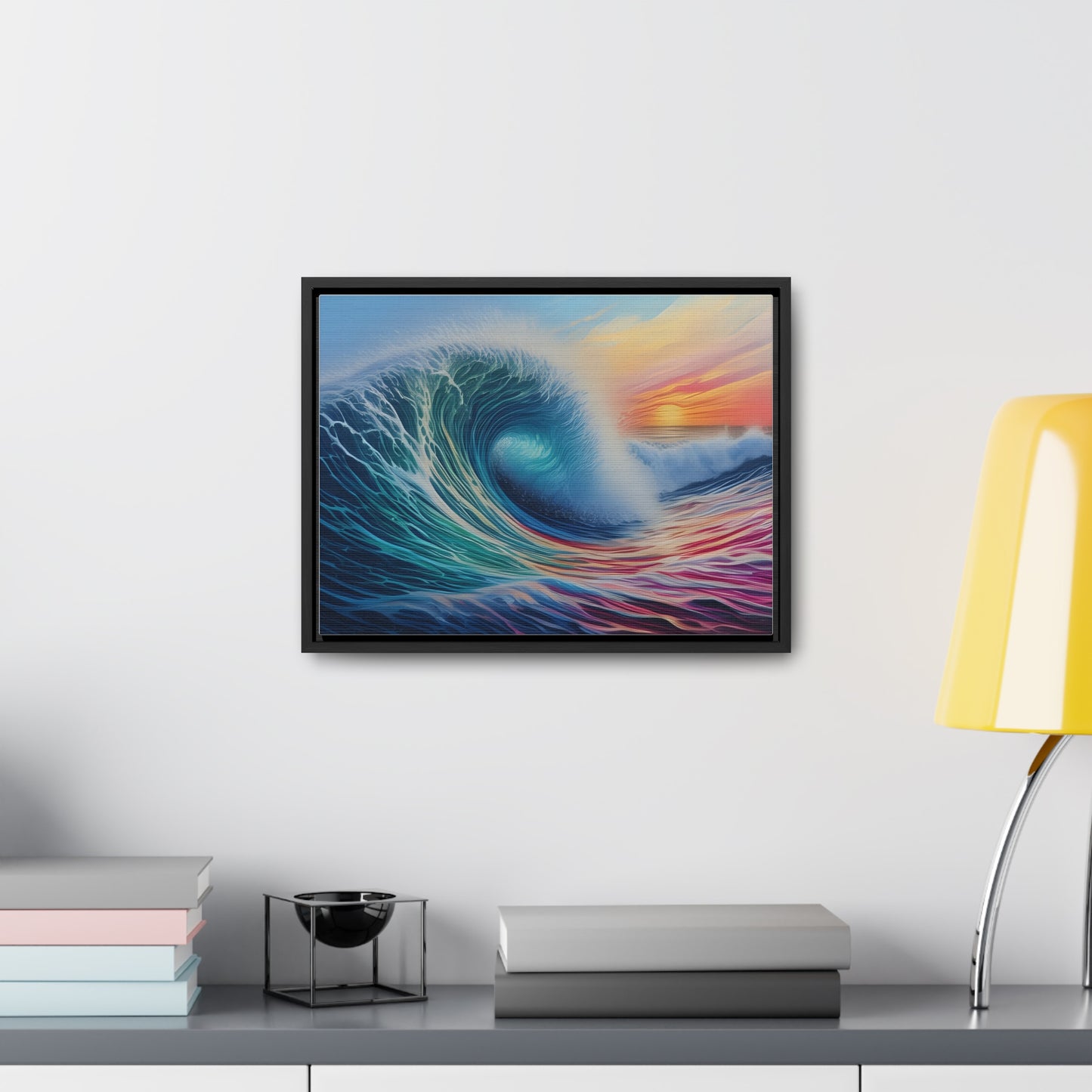 Beach Wave, Wall Art, Gallery Canvas Wraps, Horizontal Frame