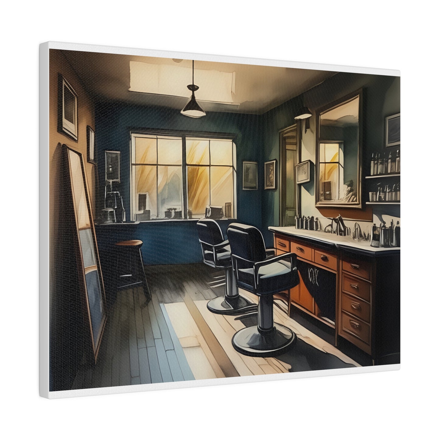 Barbershop, Wall Art, Matte Canvas, Stretched, 0.75"