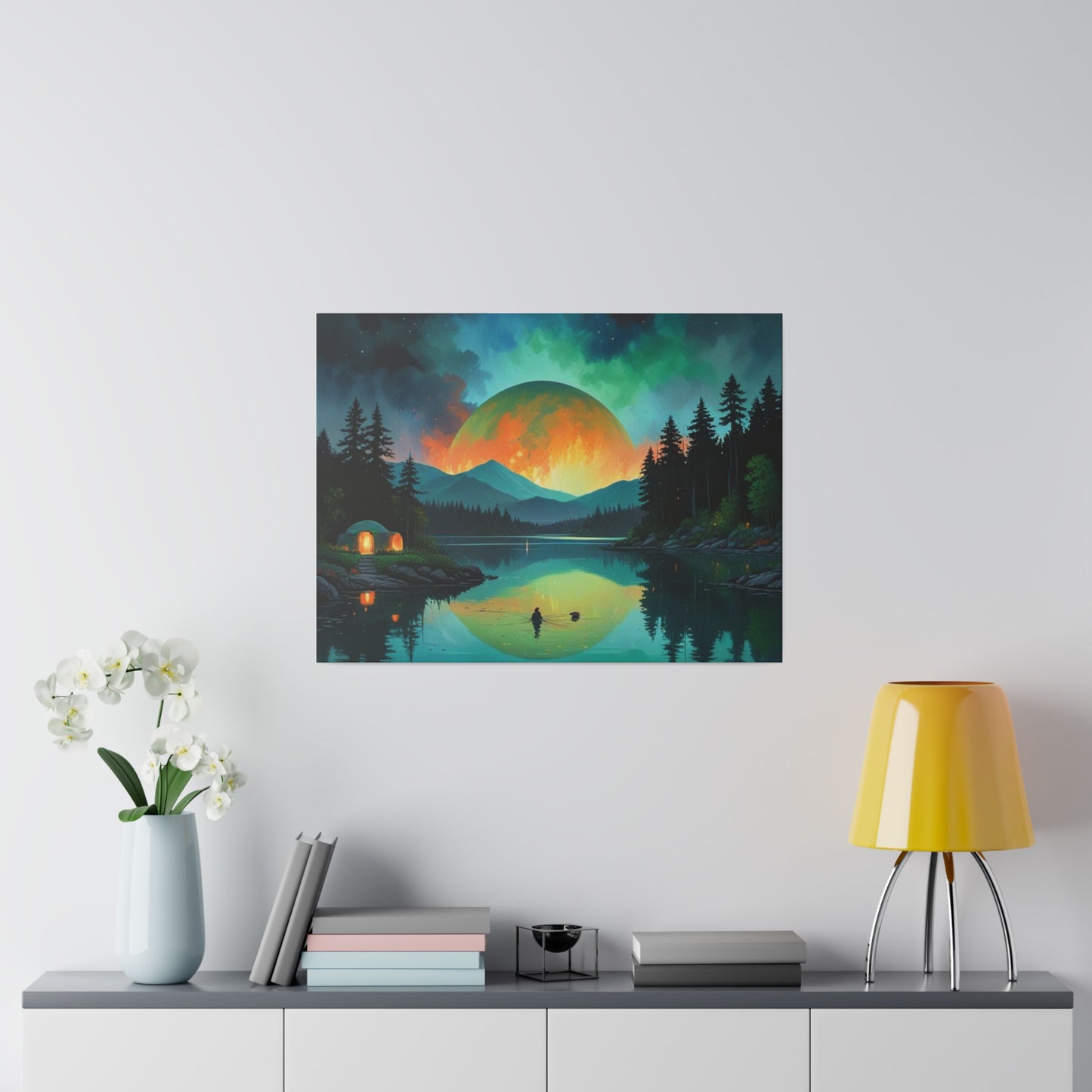 The Moon Tonight, Wall Art, Matte Canvas, Stretched, 0.75"